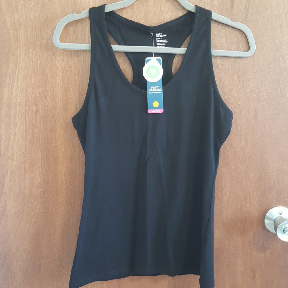 NEW Pact organic racerback tee